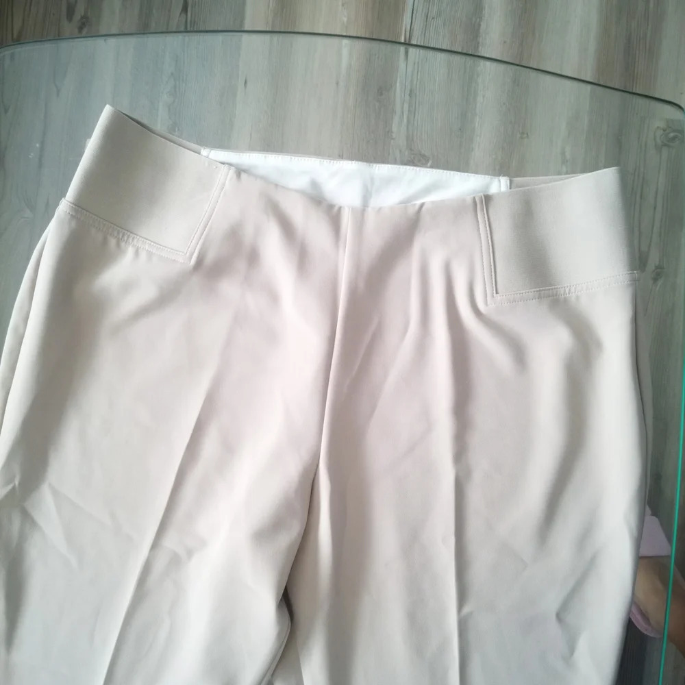 TanJay Cream Petite Trousers - Picture 3 of 5